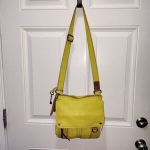 Fossil Yellow/Green Crossbody Bag